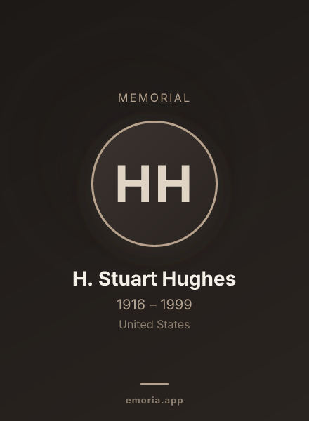 Memorial portrait of H. Stuart Hughes