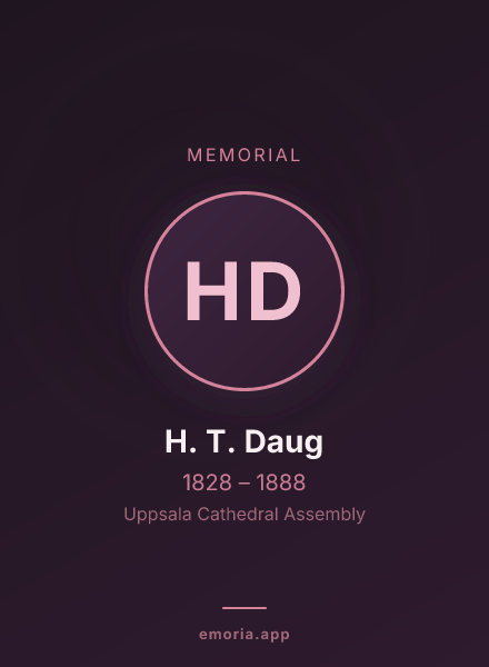 Memorial portrait of H. T. Daug