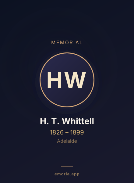 Memorial portrait of H. T. Whittell