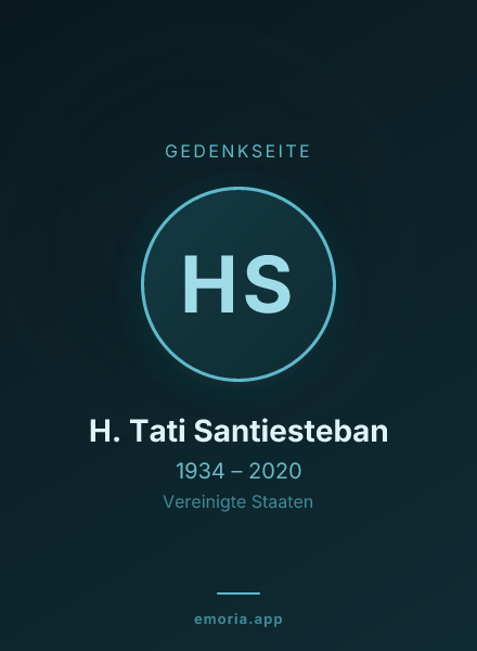 Gedenkportrait von H. Tati Santiesteban