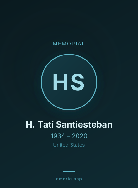 Memorial portrait of H. Tati Santiesteban