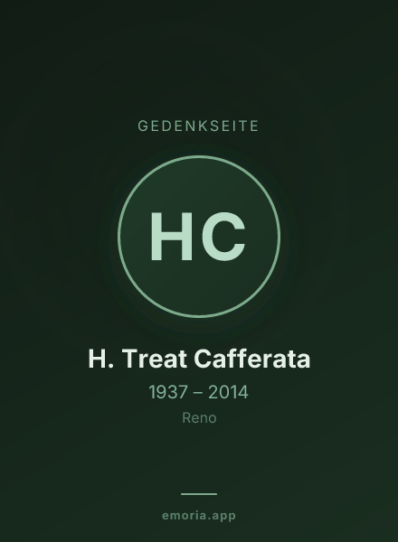 Gedenkportrait von H. Treat Cafferata