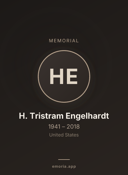 Memorial portrait of H. Tristram Engelhardt