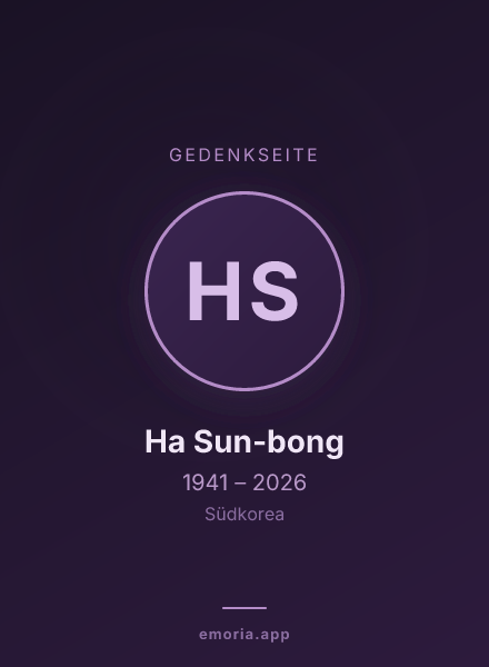 Gedenkportrait von Ha Sun-bong