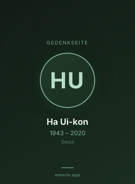 Gedenkportrait von Ha Ui-kon