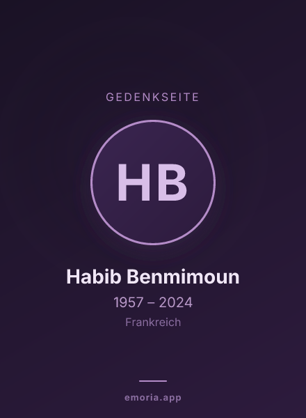 Gedenkportrait von Habib Benmimoun