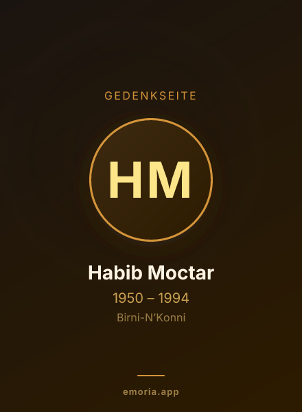 Gedenkportrait von Habib Moctar