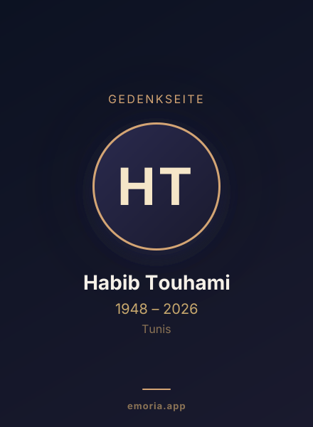 Gedenkportrait von Habib Touhami