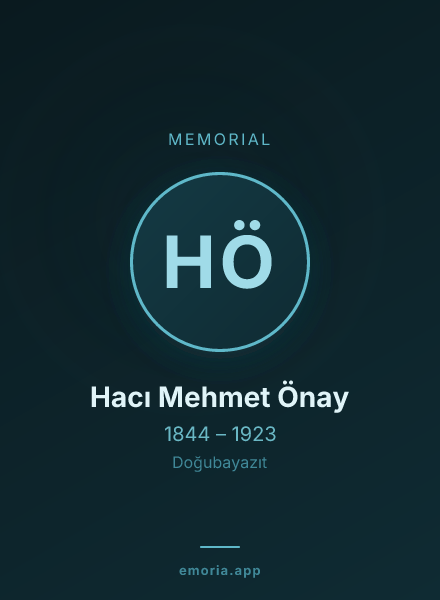 Memorial portrait of Hacı Mehmet Önay