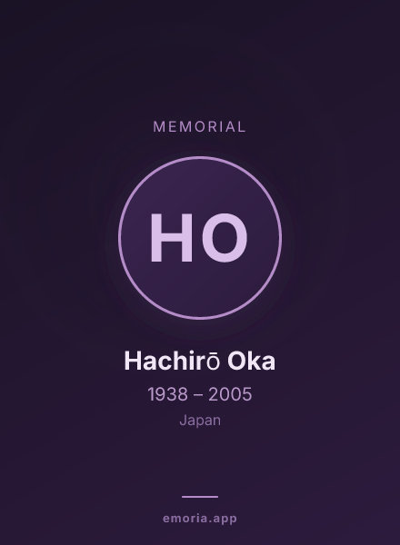 Memorial portrait of Hachirō Oka
