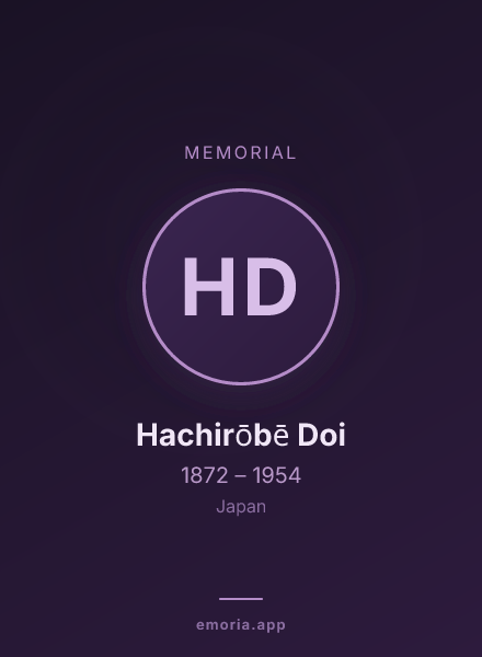 Memorial portrait of Hachirōbē Doi
