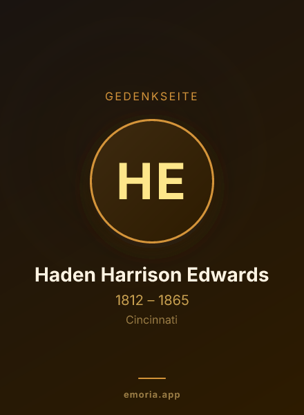 Gedenkportrait von Haden Harrison Edwards