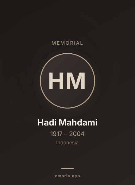 Memorial portrait of Hadi Mahdami