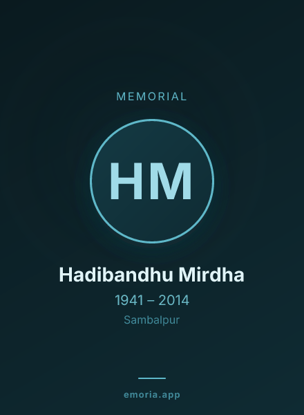 Memorial portrait of Hadibandhu Mirdha