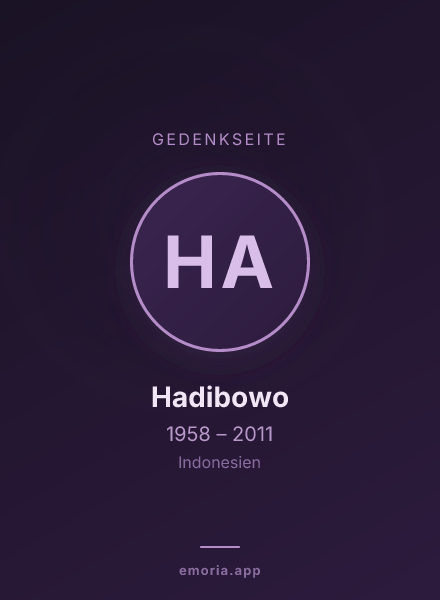 Gedenkportrait von Hadibowo