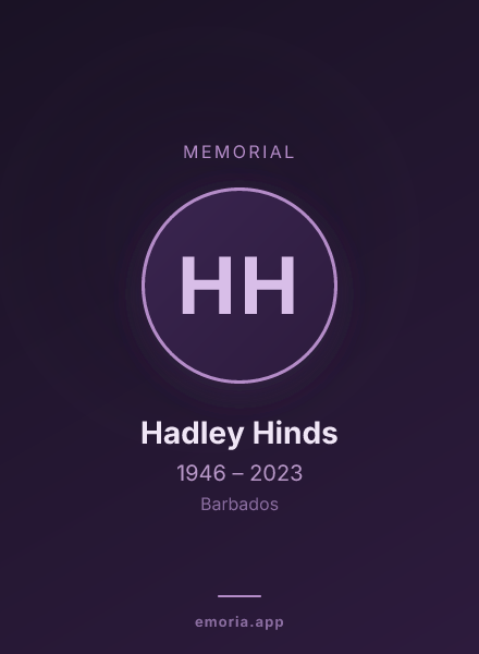 Memorial portrait of Hadley Hinds