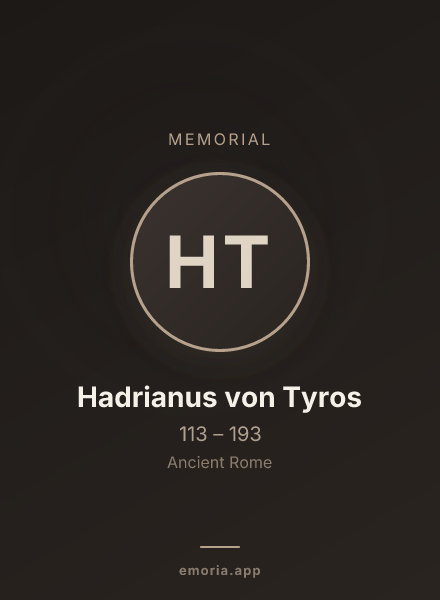 Memorial portrait of Hadrianus von Tyros