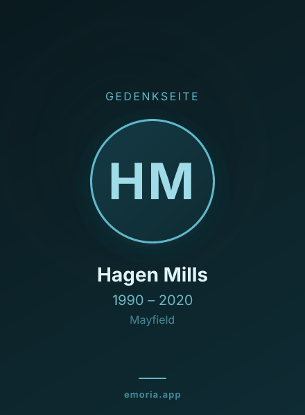 Gedenkportrait von Hagen Mills