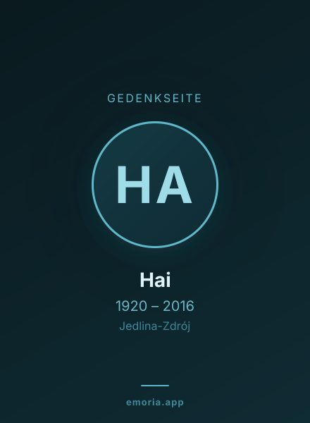 Gedenkportrait von Hai