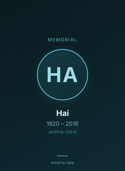 Memorial portrait of Hai