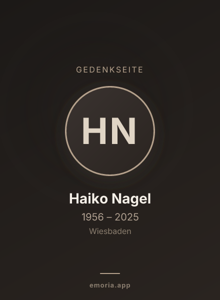 Gedenkportrait von Haiko Nagel