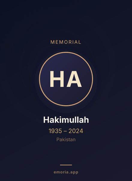 Memorial portrait of Hakimullah