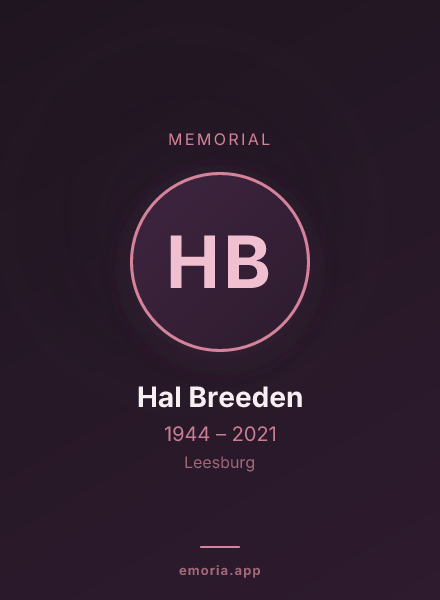 Memorial portrait of Hal Breeden