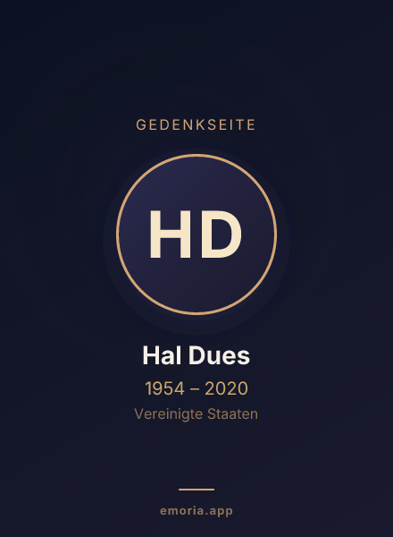 Gedenkportrait von Hal Dues