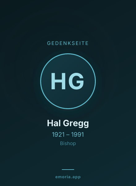 Gedenkportrait von Hal Gregg