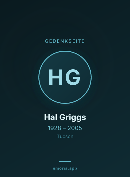 Gedenkportrait von Hal Griggs