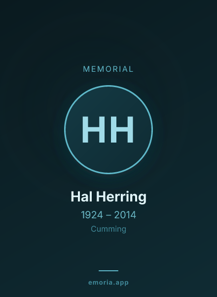 Memorial portrait of Hal Herring