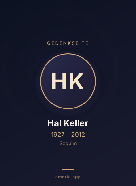 Gedenkportrait von Hal Keller