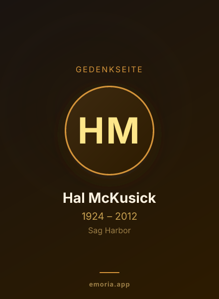 Gedenkportrait von Hal McKusick