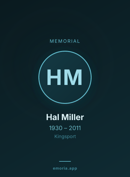 Memorial portrait of Hal Miller