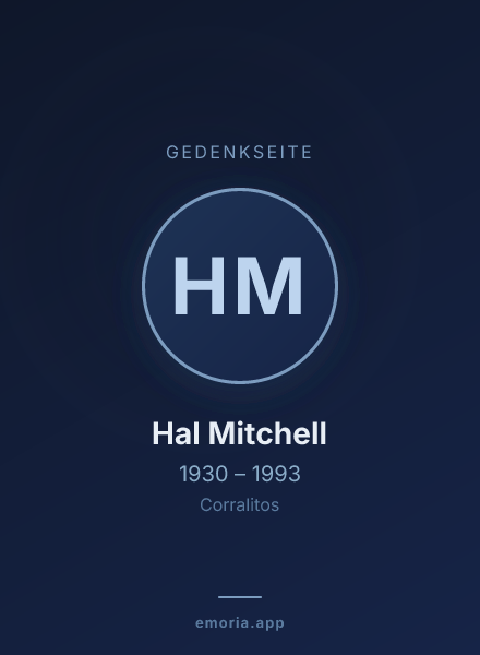Gedenkportrait von Hal Mitchell