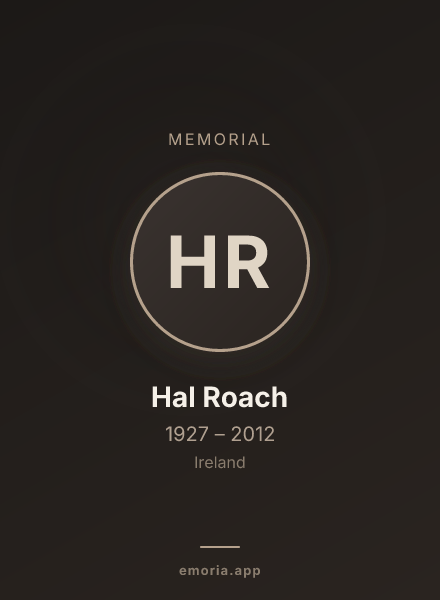 Memorial portrait of Hal Roach