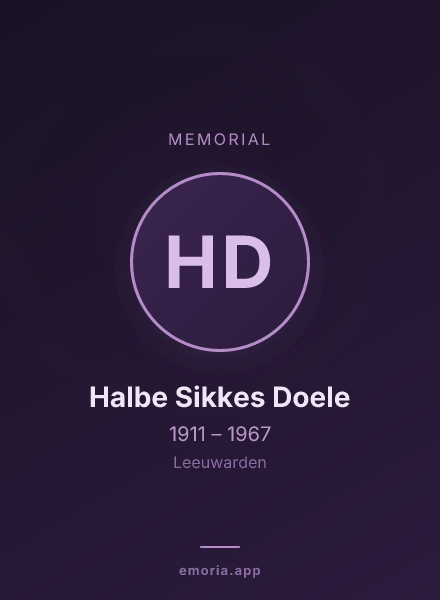 Memorial portrait of Halbe Sikkes Doele