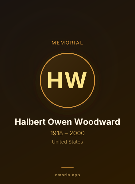 Memorial portrait of Halbert Owen Woodward
