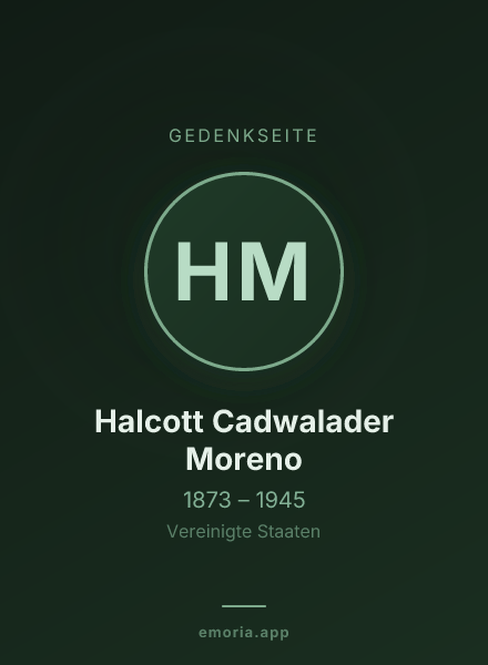 Gedenkportrait von Halcott Cadwalader Moreno