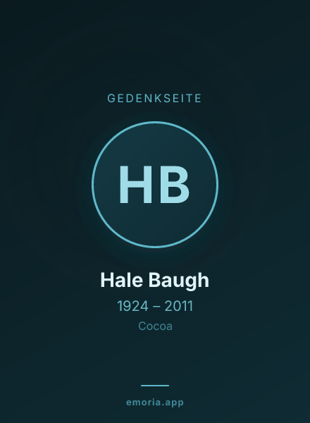 Gedenkportrait von Hale Baugh