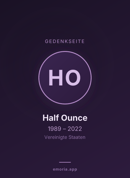 Gedenkportrait von Half Ounce