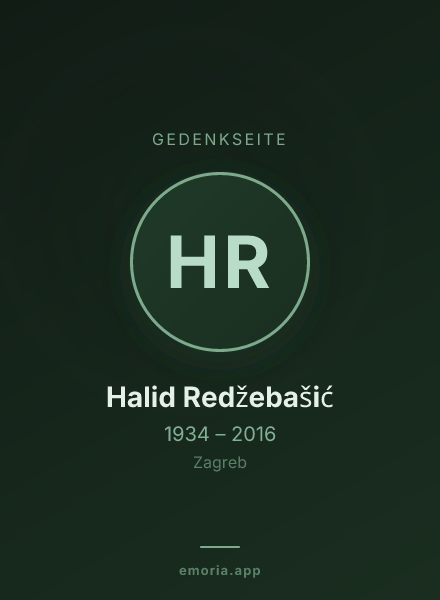 Gedenkportrait von Halid Redžebašić