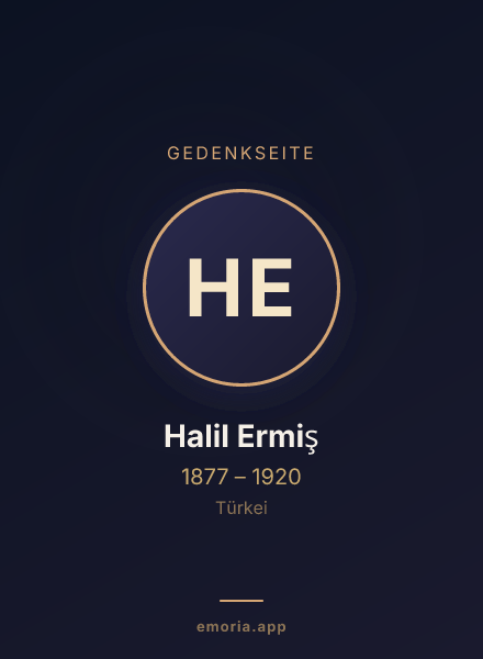Gedenkportrait von Halil Ermiş