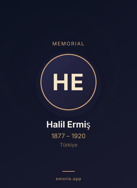 Memorial portrait of Halil Ermiş