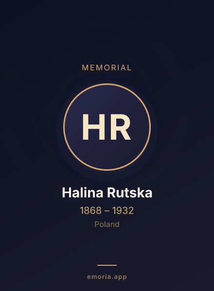 Memorial portrait of Halina Rutska