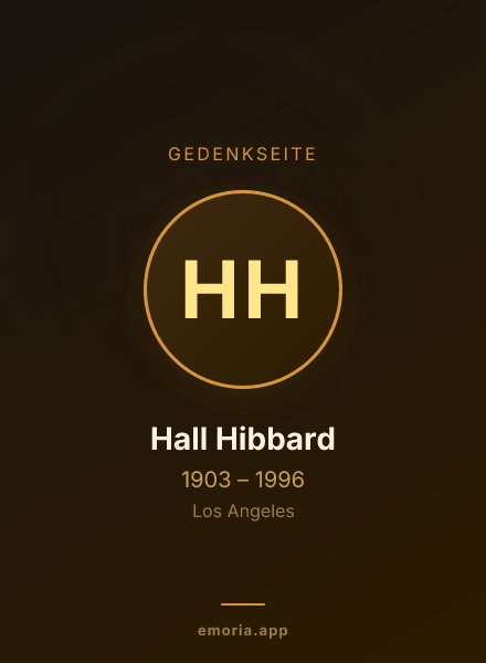 Gedenkportrait von Hall Hibbard