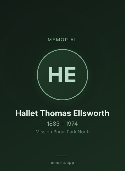 Memorial portrait of Hallet Thomas Ellsworth