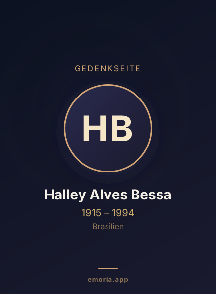 Gedenkportrait von Halley Alves Bessa