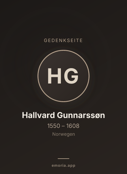 Gedenkportrait von Hallvard Gunnarssøn