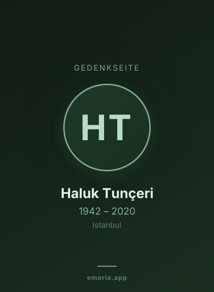 Gedenkportrait von Haluk Tunçeri